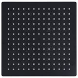 Vidaxl Rain Shower Head Square 25x25 cm en acier inoxydable noir