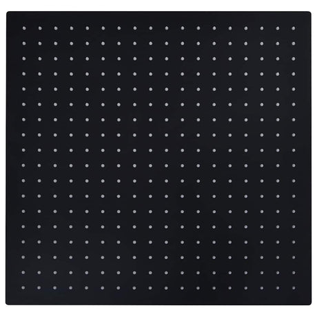 Vidaxl Rain Shower Head Square 50x50 cm en acier inoxydable noir