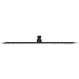 Vidaxl Rain Shower Head Square 50x50 cm en acier inoxydable noir