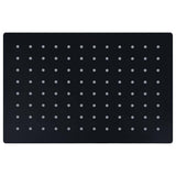 Vidaxl Rain Shower Head rectangular 30x20 cm en acier inoxydable noir