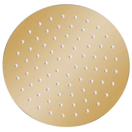 Vidaxl Pain Shower Head Round 20 cm en acier inoxydable or couleur or