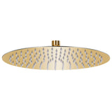 Vidaxl Pluie Shower Tête ronde 30 cm en acier inoxydable or couleur or