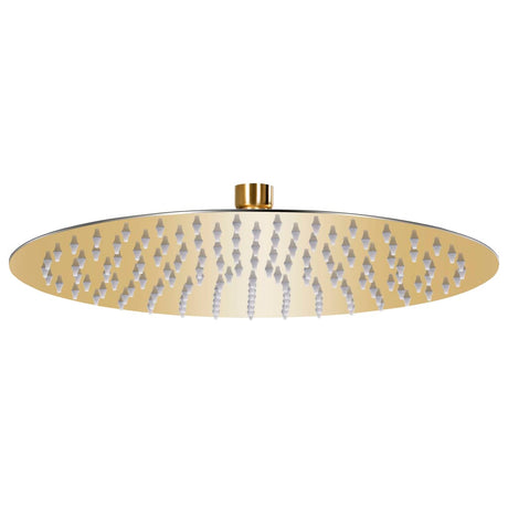 Vidaxl Pluie Shower Tête ronde 30 cm en acier inoxydable or couleur or