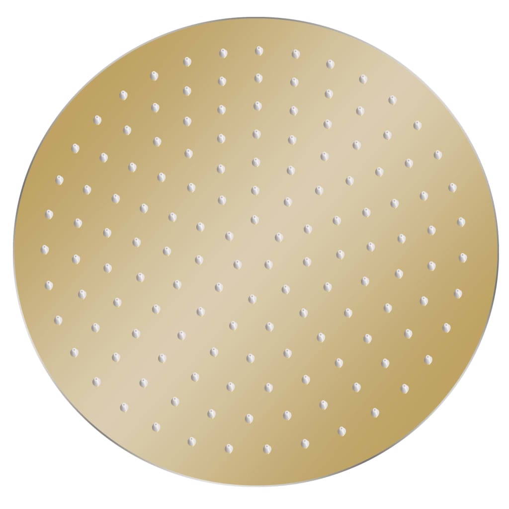 VidaXL Rain shower head Round 30 cm Stainless steel gold colored