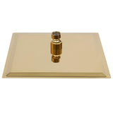 Vidaxl Regenduschkopf Quadrat 20x20 cm Edelstahl Gold gefärbt