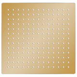 VidaXL Rain shower head Square 25x25 cm Stainless steel Gold colored