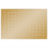 Vidaxl Rain Shower Head Rectangular 30x20 cm en acier inoxydable Golden