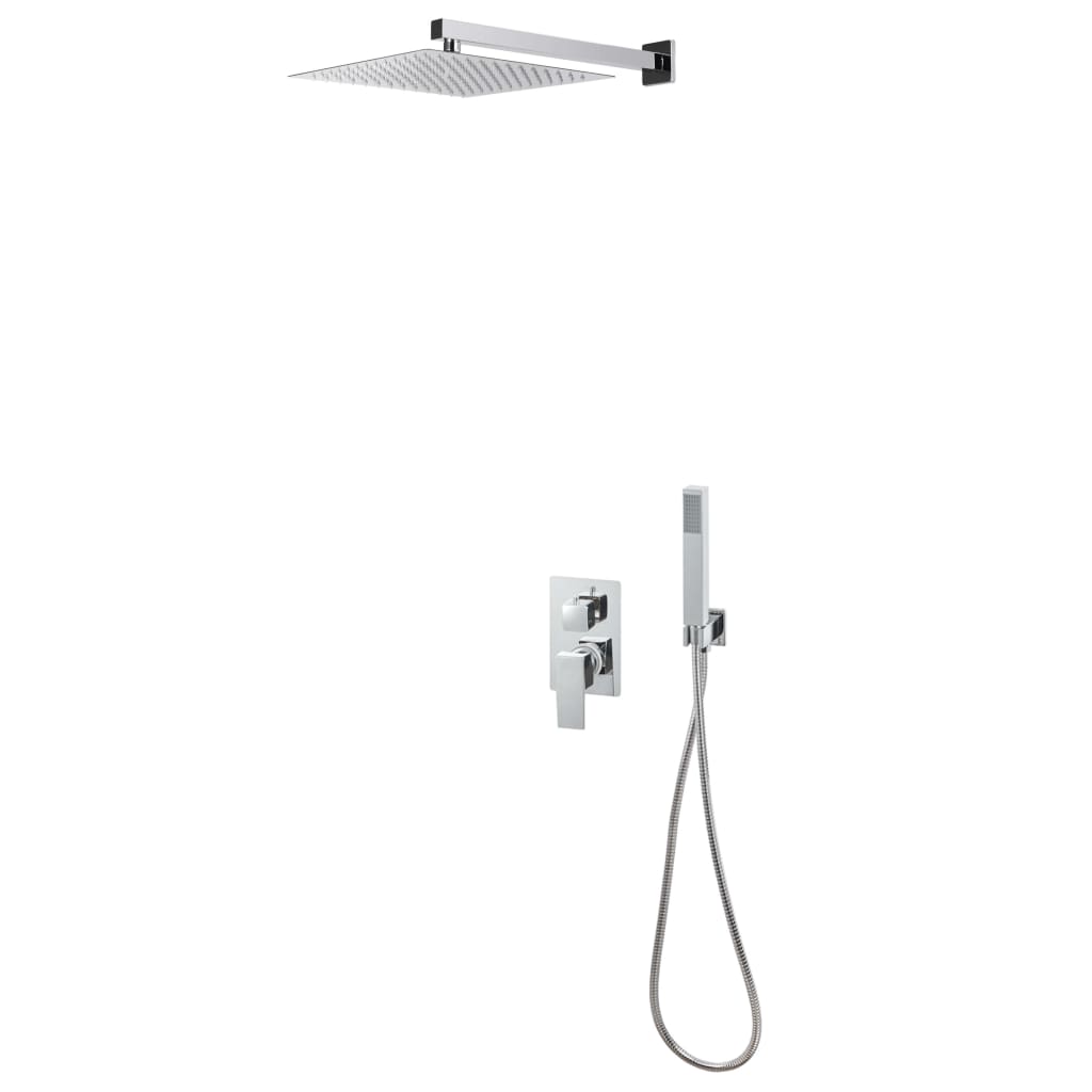 Vidaxl Shower system Stain -free steel 201 silver colored