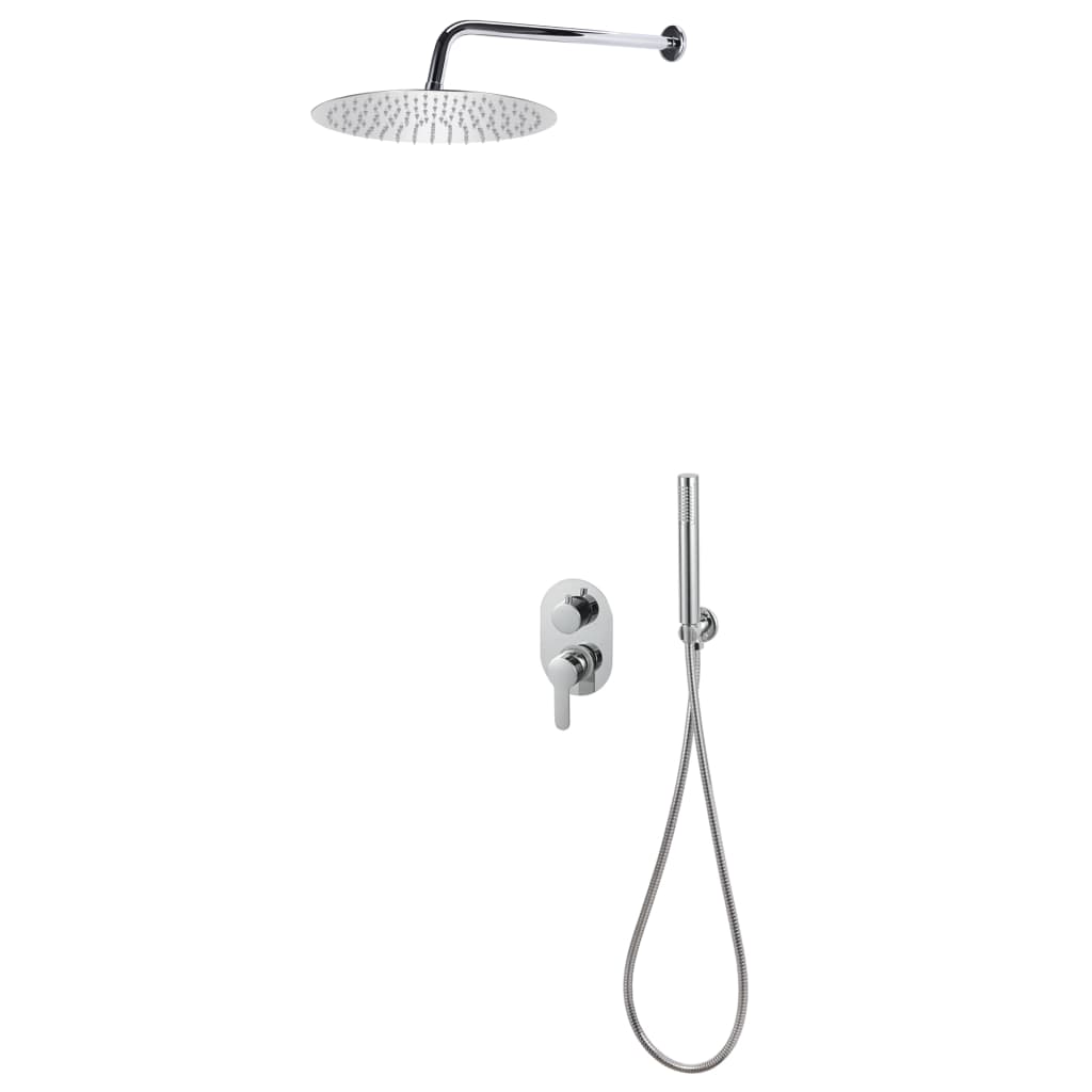 Vidaxl Shower system Stain -free steel 201 silver colored