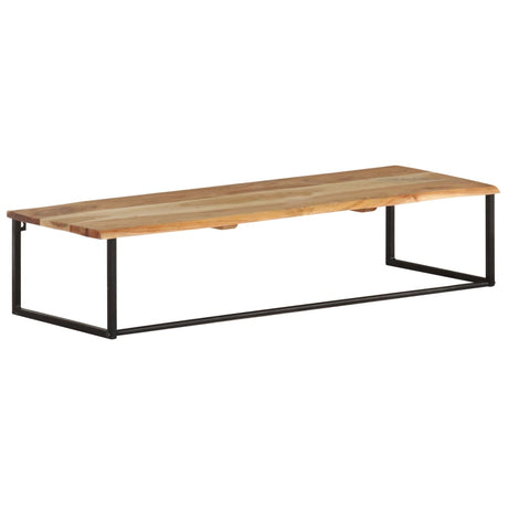 Rack de couche Vidaxl avec étagère 100x35x22 cm en bois d'acacia solide