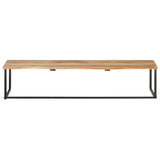 VidaXL coat rack with shelf 100x35x22 cm solid acacia wood