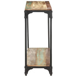Vidaxl wandtafel 110x30x75 cm massief gerecycled hout