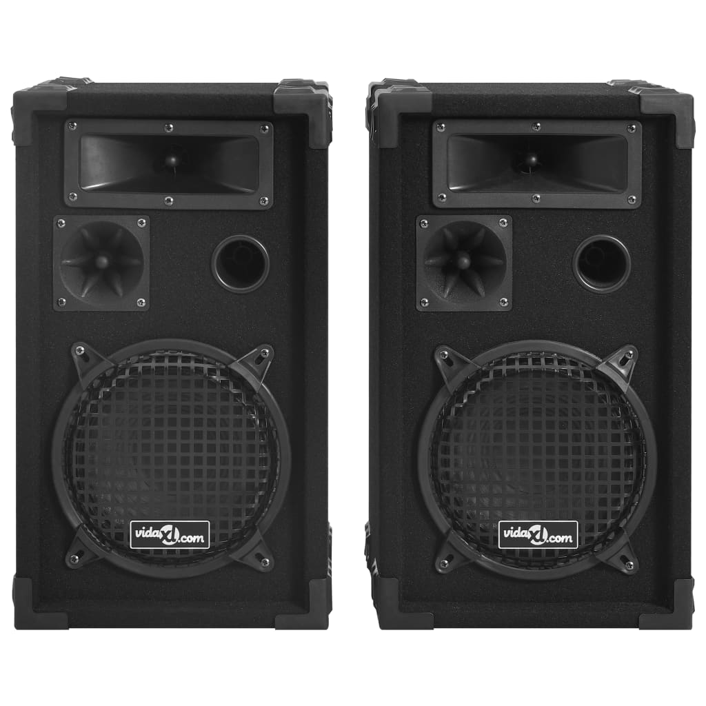 Vidaxl Hifi-Podium Speaker 2 St Passive Professional 800 W Nero