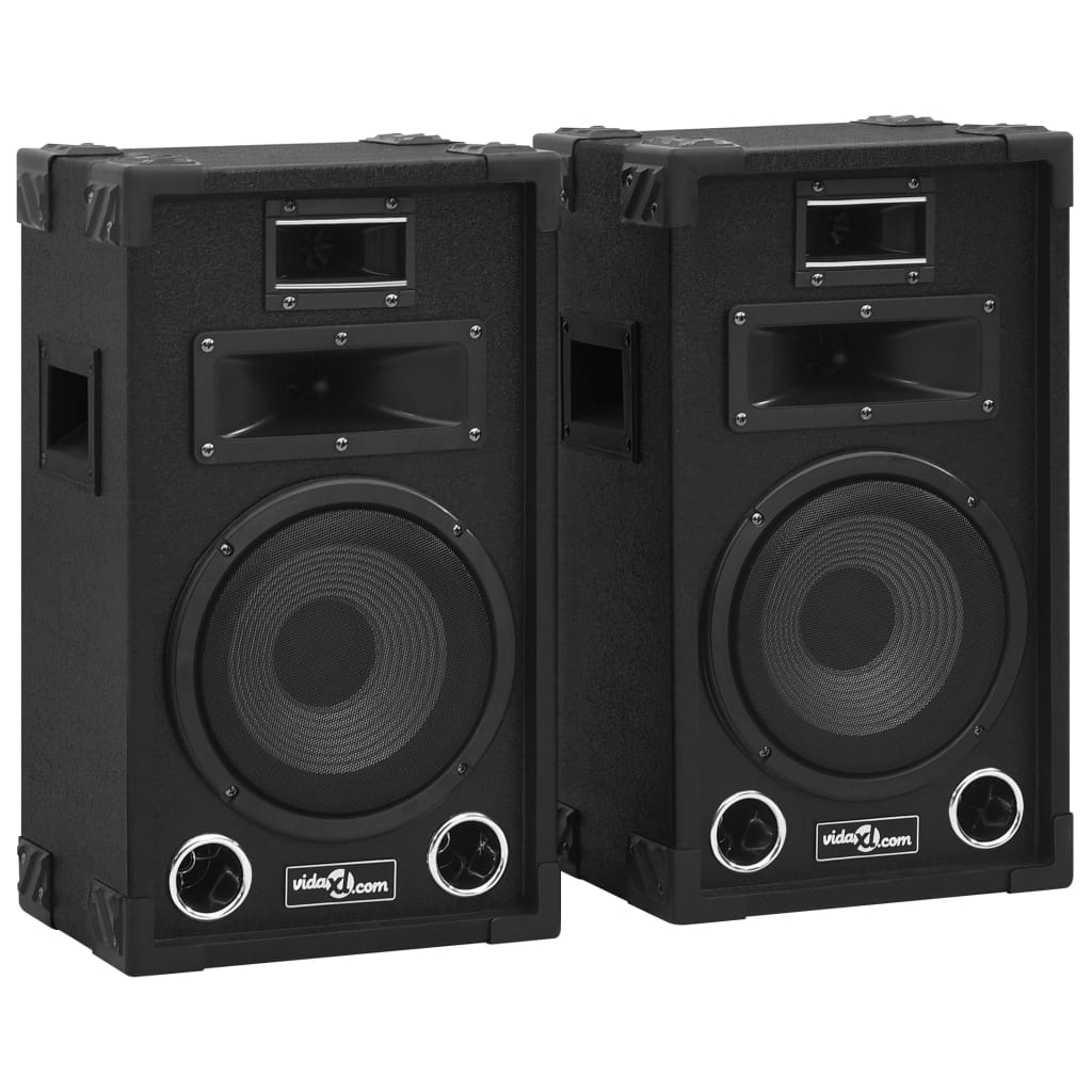 Vidaxl enceintes de scène hi-fi 2 pcs passives professionnelles 800 W noir