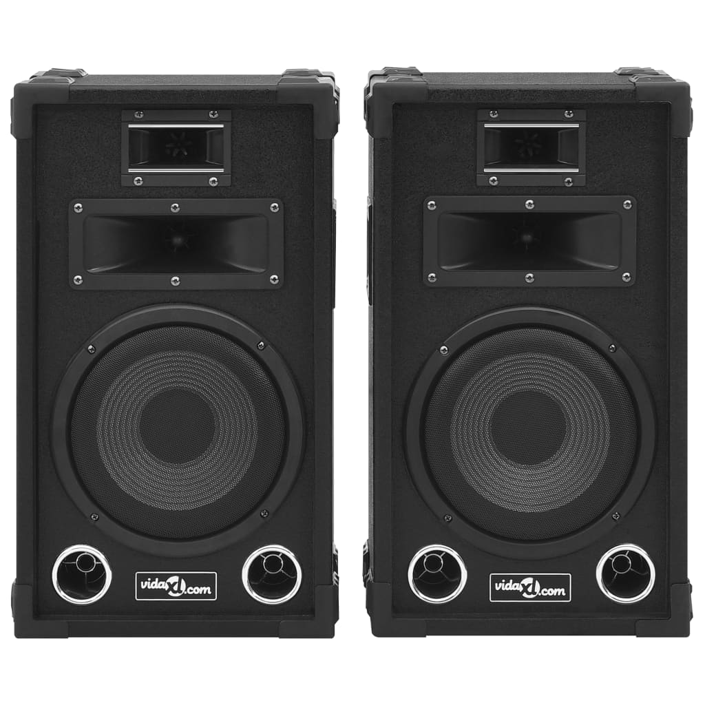 Vidaxl enceintes de scène hi-fi 2 pcs passives professionnelles 800 W noir
