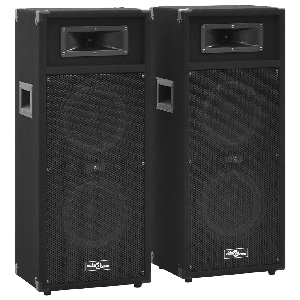 Vidaxl Hifi-Podium haut-parleurs 2 St passif professionnel 1000 W noir