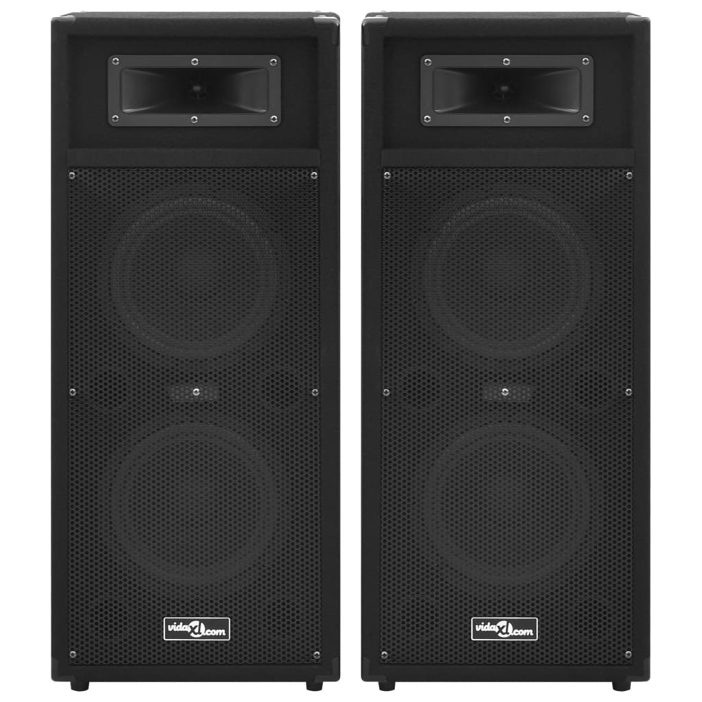 Vidaxl Hifi-Podium haut-parleurs 2 St passif professionnel 1000 W noir