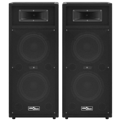 Vidaxl Hifi-Podium haut-parleurs 2 St passif professionnel 1000 W noir