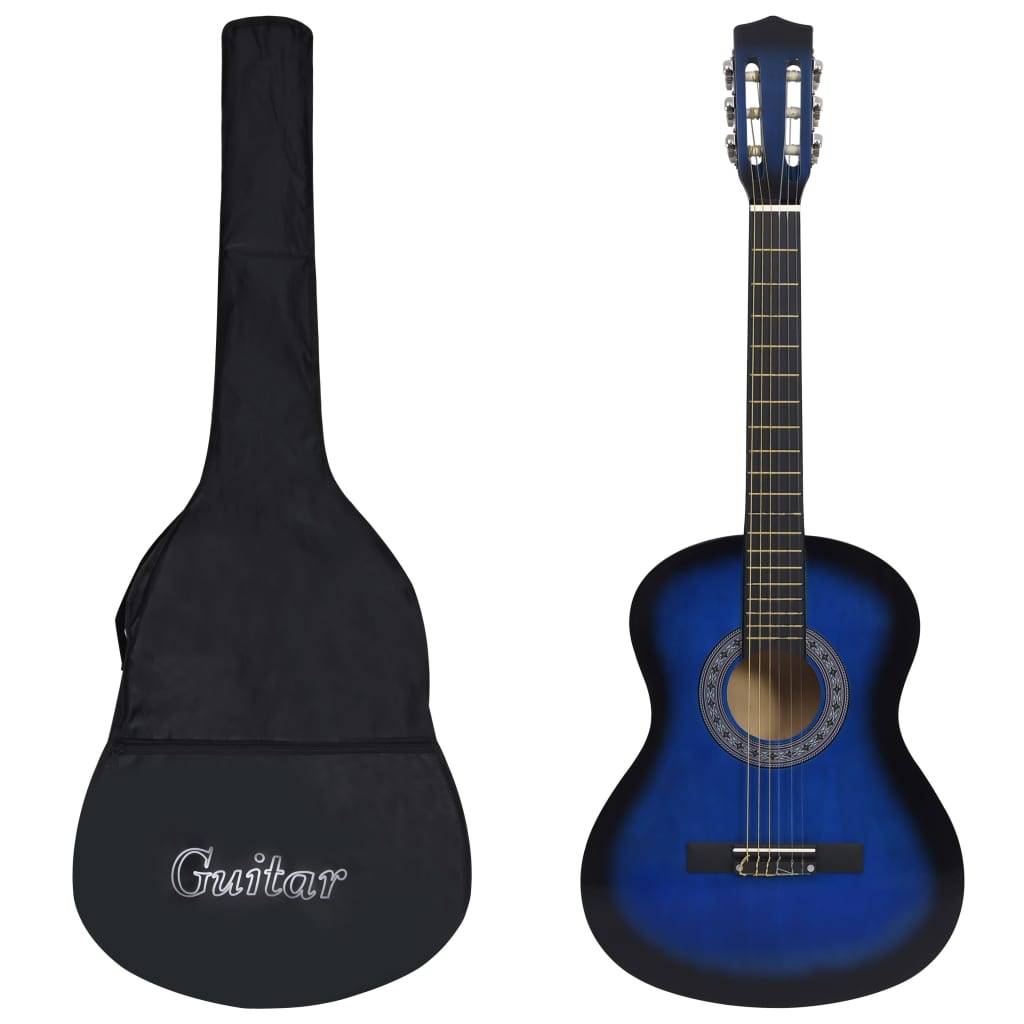 Vidaxl Gitarre Classic Anfänger mit Tas 3 4 36 Blau