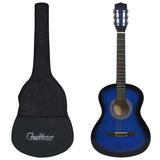 Vidaxl Guitar Classic Prospitore con Tas 3 4 36 Blue