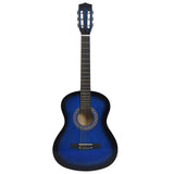 Vidaxl Guitar Classic Beginner with Tas 3 4 36 Blue