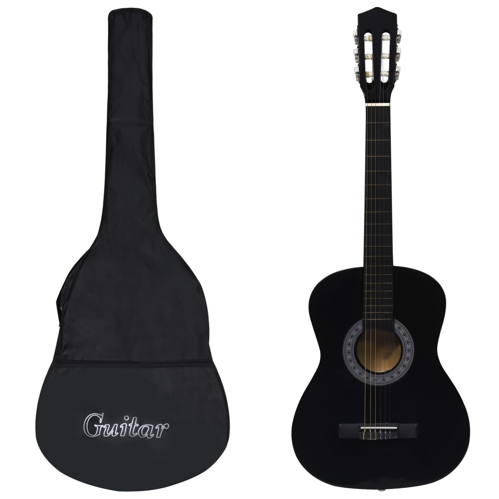 Vidaxl Guitar Classic Prospitore con Tas 3 4 36 Nero