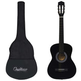 Vidaxl Guitar Classic nybegynner med Tas 3 4 36 Black