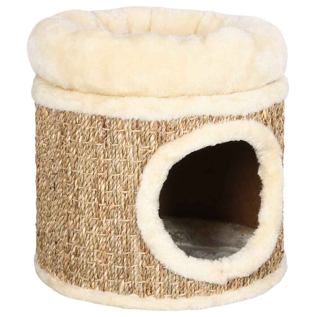 Vidaxl Kattenhuis con cuscino di lusso 33 cm Sealgrass