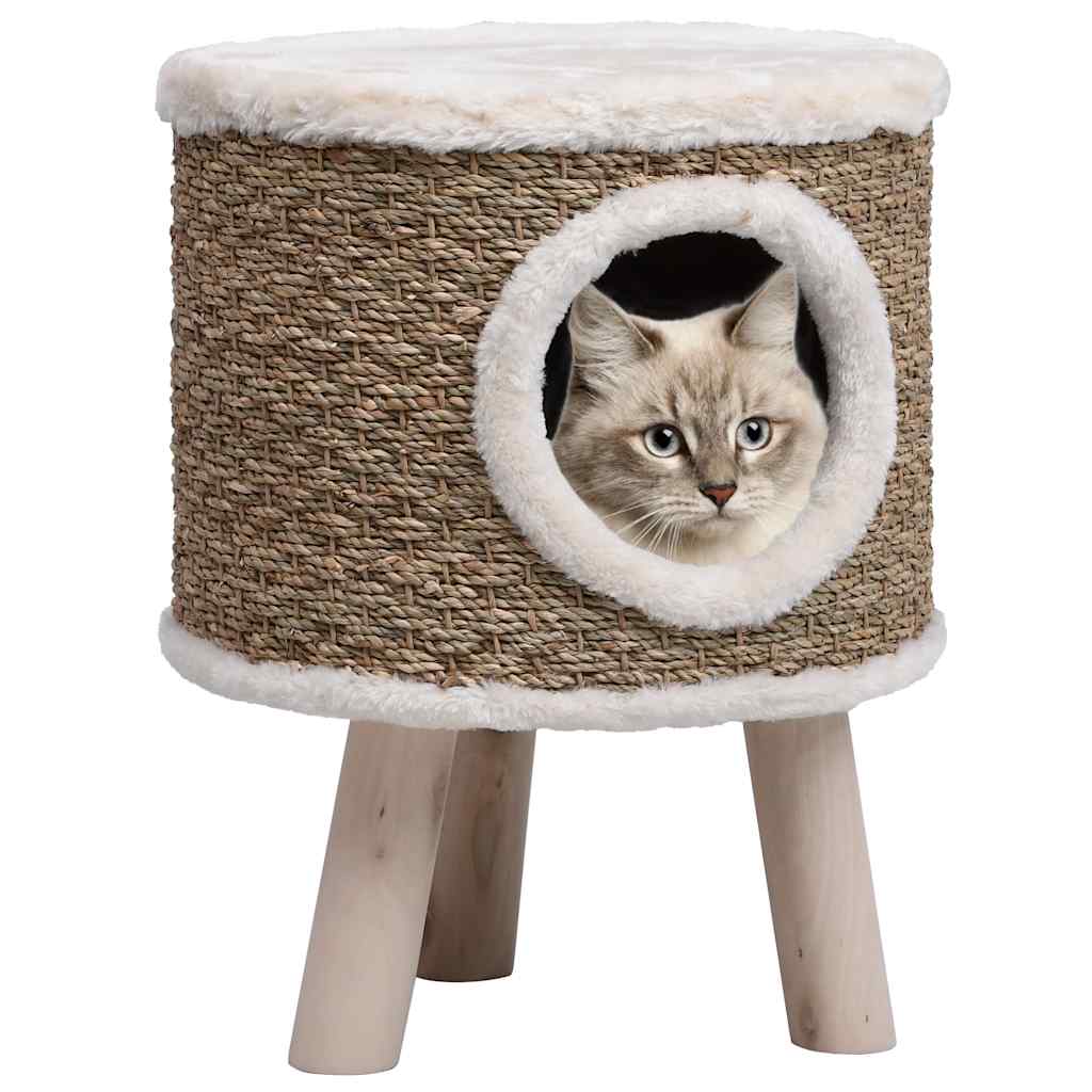 Vidaxl kattenhuis avec des jambes en bois 41 cm