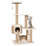 Vidaxl Cat Furniture with Scratch Posts 123 cm Sea Seafrass