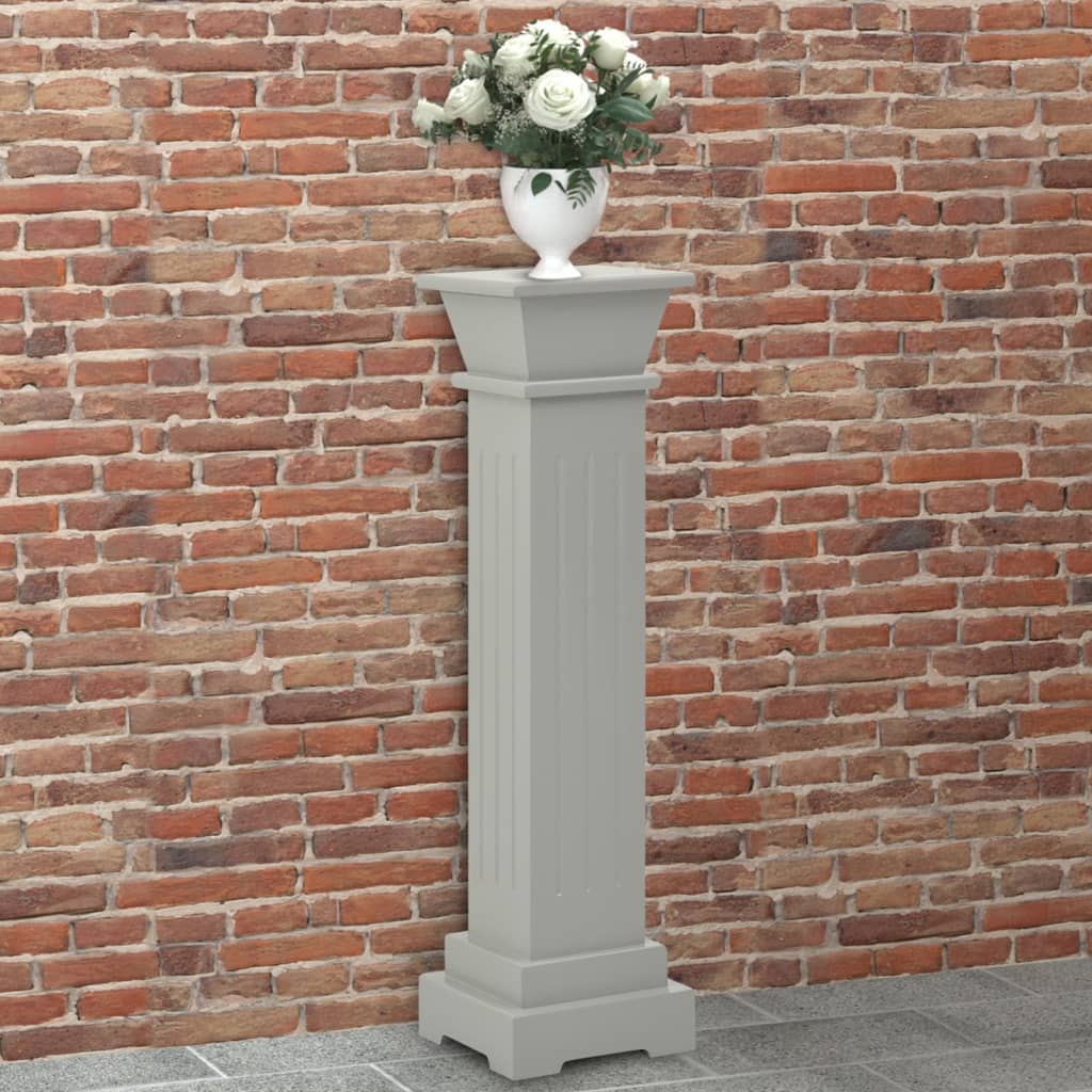 Vidaxl Plant Standard Classic Colonna Square 17x17x66 cm Mdf Grey