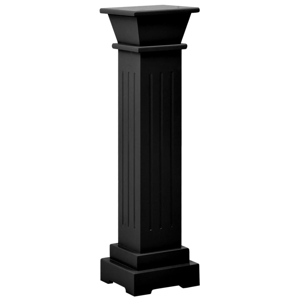 Vidaxl Plant Standard Classic Column Square 17x17x66 cm MDF Czarny