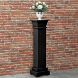 Vidaxl Plant Standard Classic Colonna Square 17x17x66 cm MDF nero