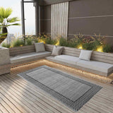 Vidaxl extérieur tapis Arakil 120x180 cm pp gris