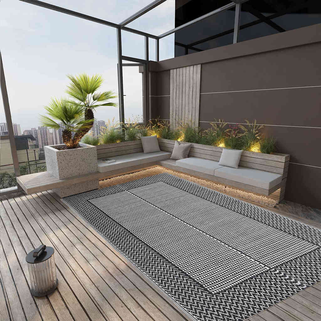 Vidaxl extérieur tapis arakil 190x290 cm pp gris