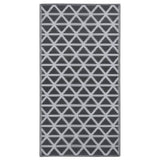 Vidaxl extérieur tapis arakil 80x150 cm pp noir