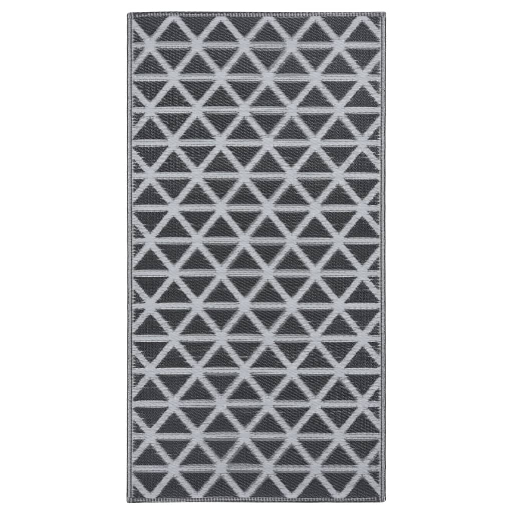 Vidaxl extérieur tapis 80x150 cm pp noir