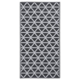 Vidaxl extérieur tapis 80x150 cm pp noir