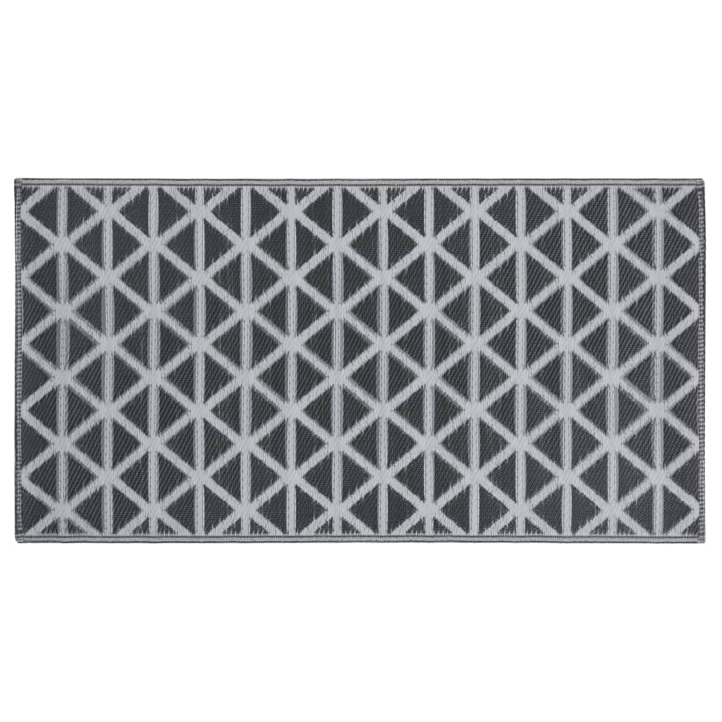 Vidaxl extérieur tapis 80x150 cm pp noir