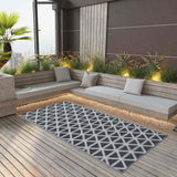 Vidaxl extérieur tapis arakil 80x150 cm pp noir