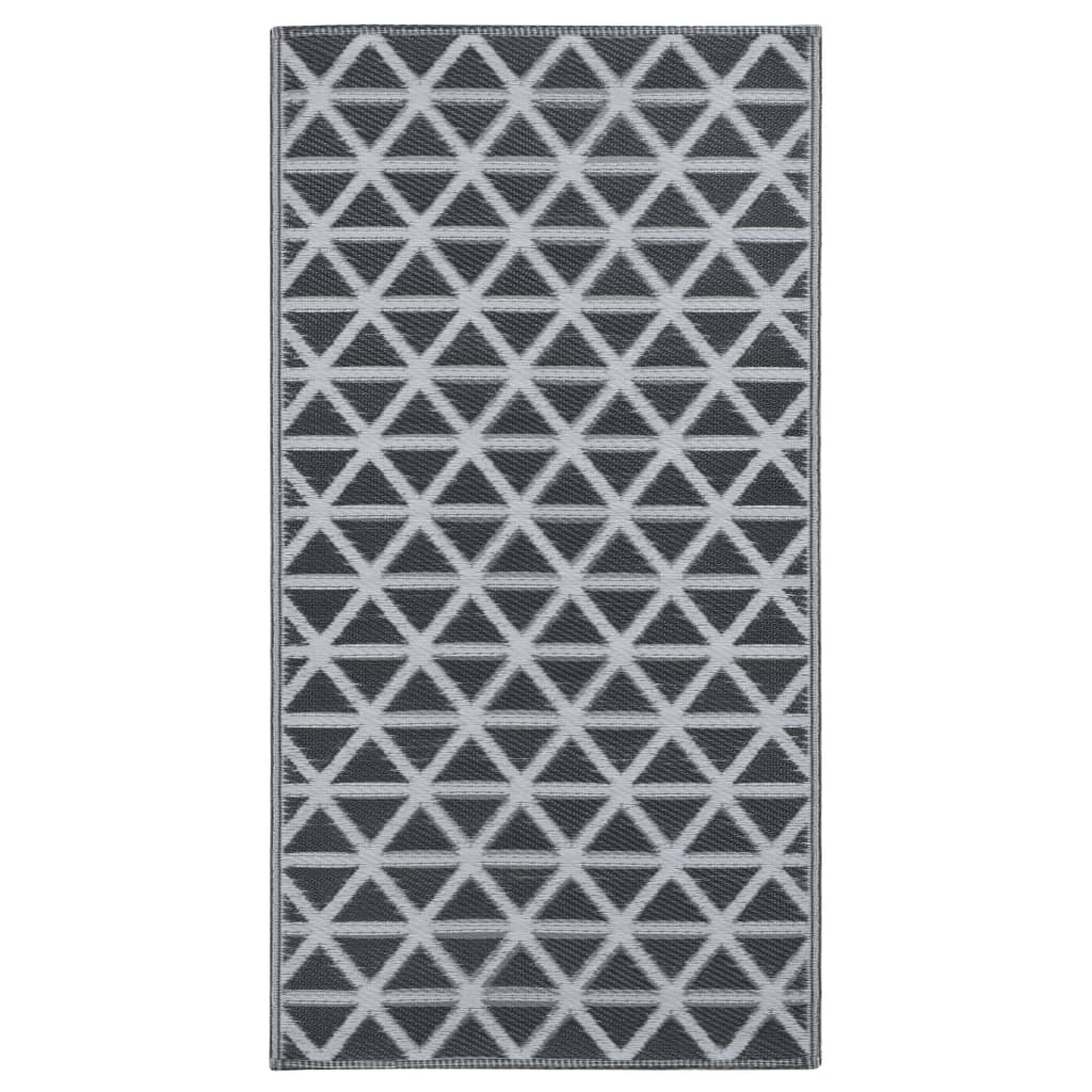 Vidaxl extérieur tapis arakil 120x180 cm pp noir