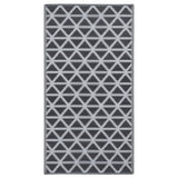 Vidaxl extérieur tapis arakil 120x180 cm pp noir