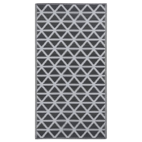Vidaxl extérieur tapis aakil 190x290 cm pp noir