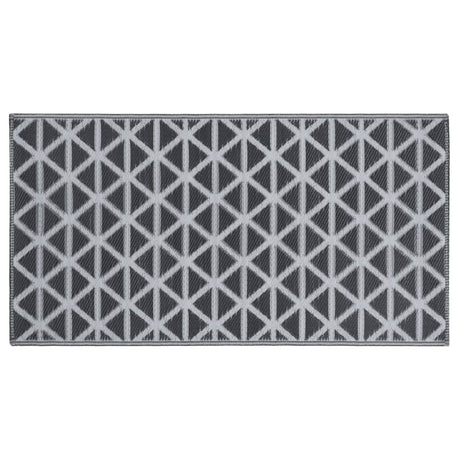 Vidaxl extérieur tapis aakil 190x290 cm pp noir