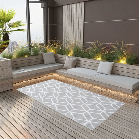 Vidaxl extérieur tapis arakil 160x230 cm pp gris