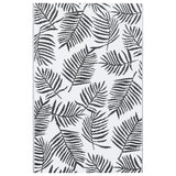 Vidaxl à l'extérieur du tapis Arakil 120x180 cm pp blanc et noir