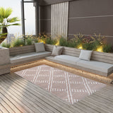 Vidaxl extérieur tapis arakil 120x180 cm pp marron