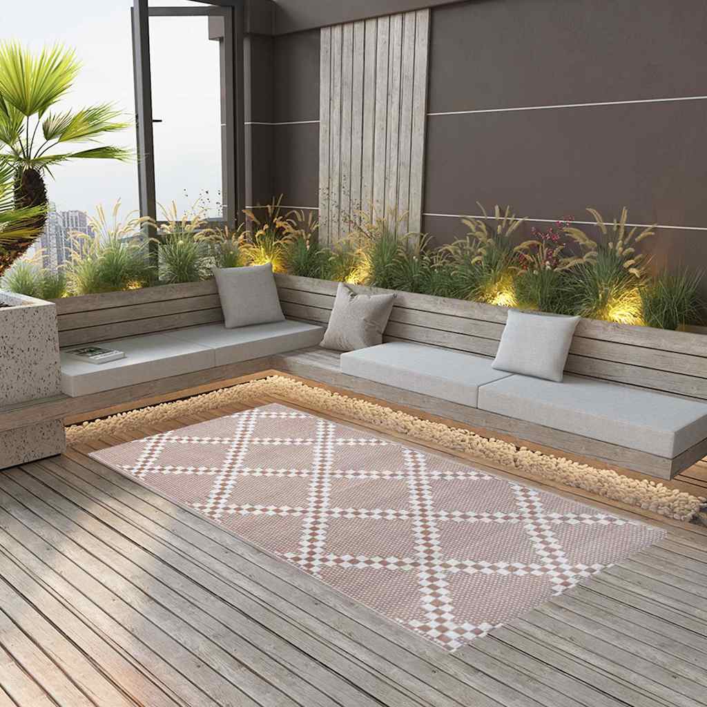 Vidaxl extérieur tapis arakil 160x230 cm pp marron