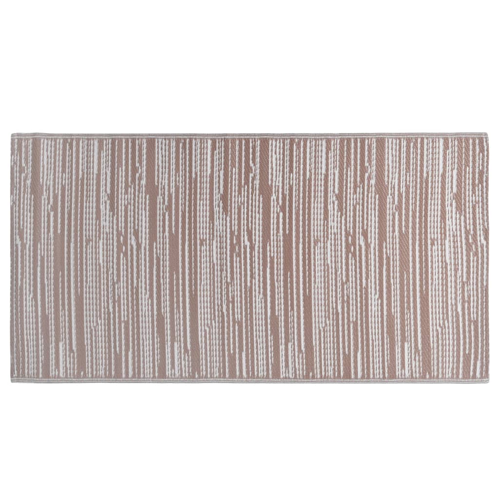 Vidaxl à l'extérieur du tapis aakil 80x150 cm pp marron