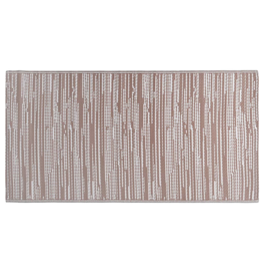 Vidaxl extérieur tapis aakil 190x290 cm pp marron